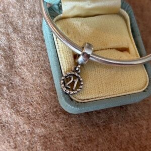 Pandora 21 dangle charm sterling silver